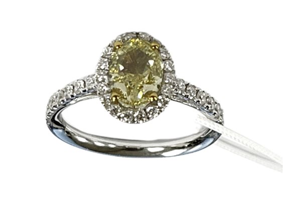 Anello Babila Milano Donna in Oro bianco Diamante Yellow 1.5 Ct 275004 - 275004